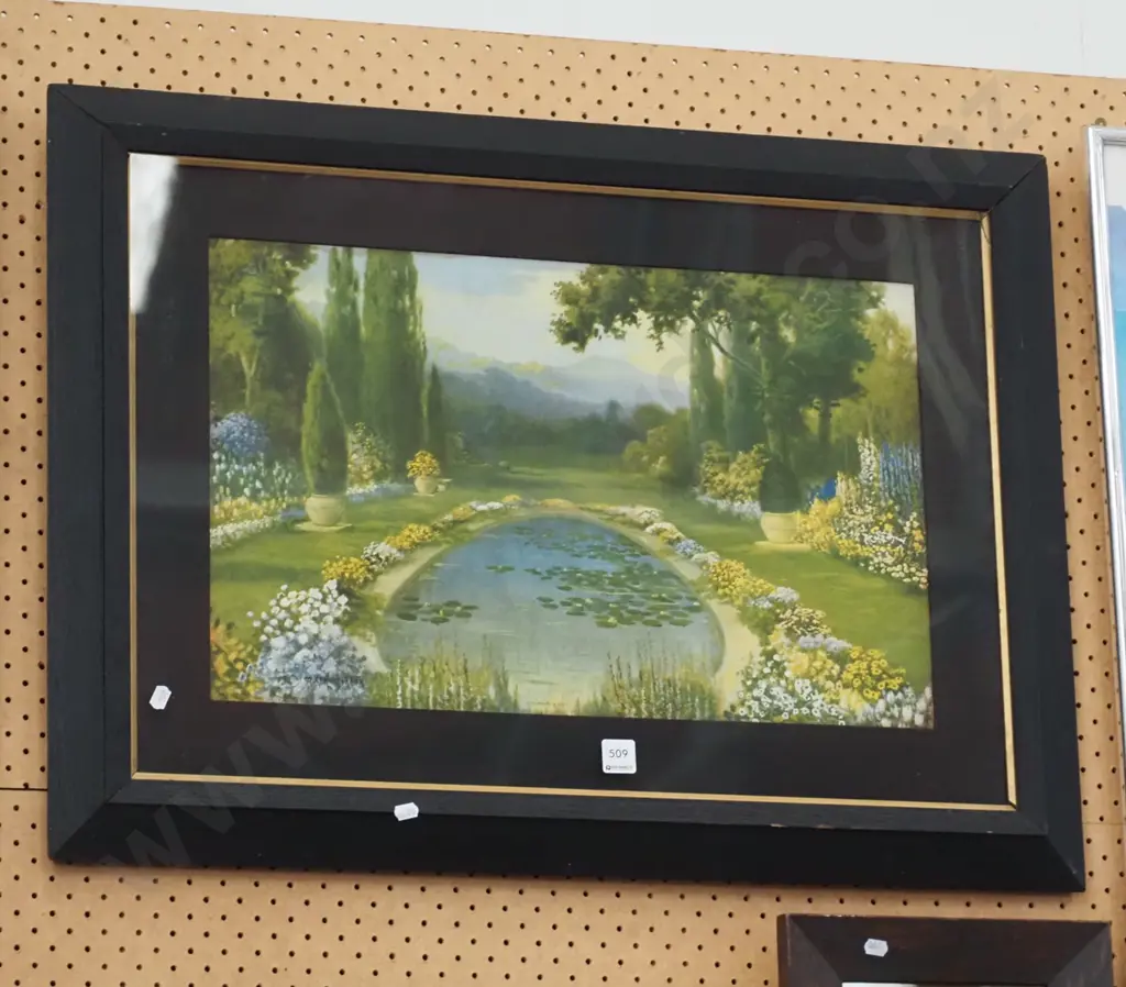 framed print - garden pond Image 1++