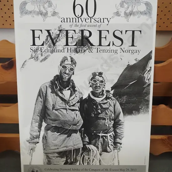60th Anniversary of Everest print on board