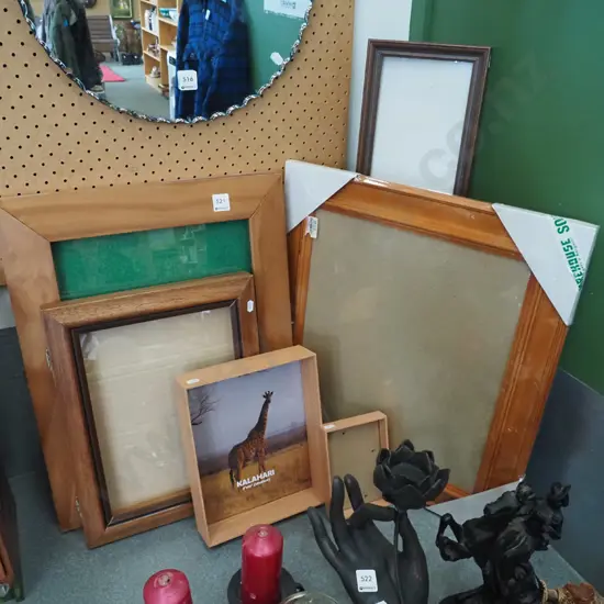 wooden picture frames, display cases