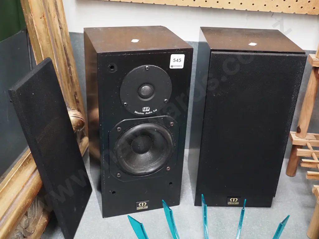 2x monitor audio bookcase speakers Image 1++