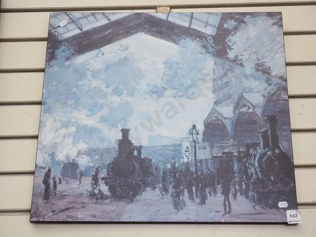 Monet print -train station Image 1++