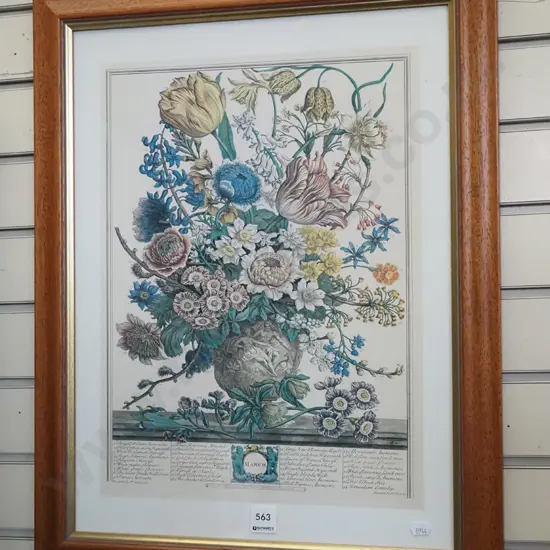 framed print - still life flowers