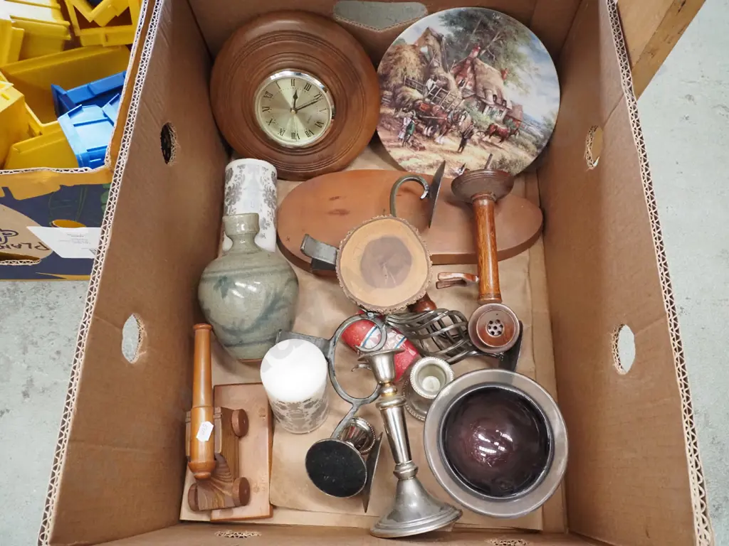 box; cabinet plates, wooden box, bowls etc Image 1++