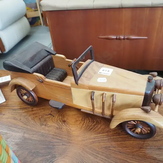 wooden model automobile