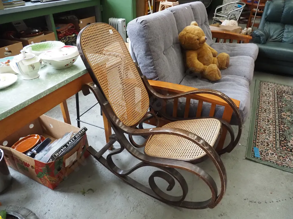 bentwood and bergere rocking chair Image 1++