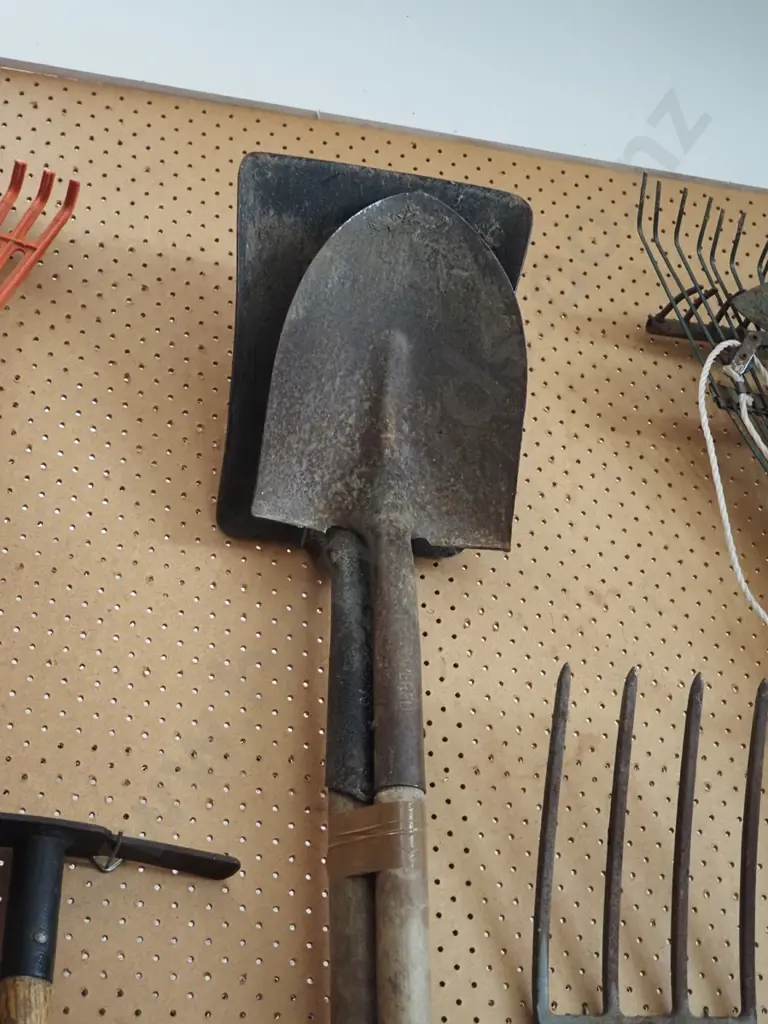 garden tools; wide mouth shovel, one other shovel Image 1++