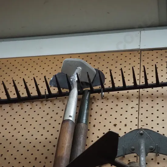 garden rake, hoes