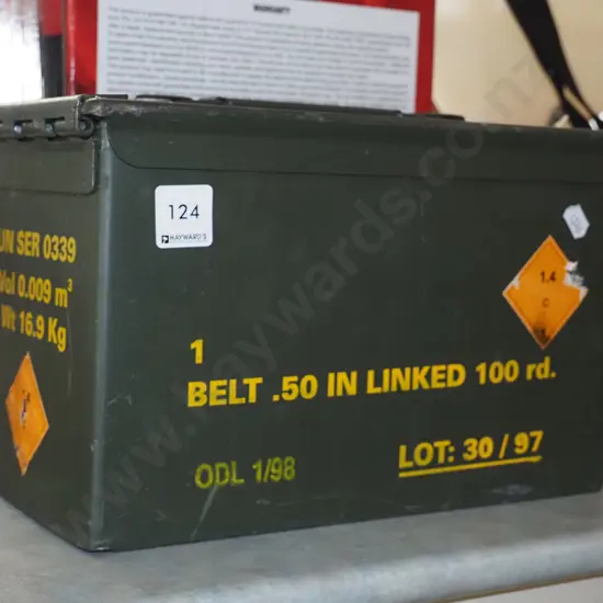 small ammunition tin