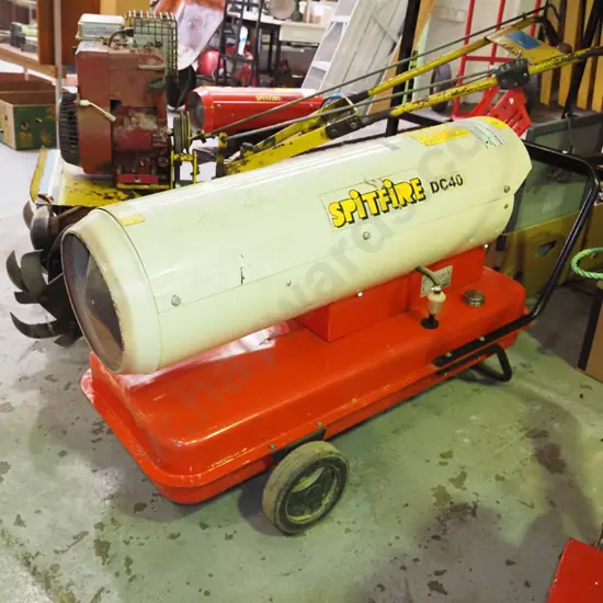 Spitfire DC40 diesel powered workshop heater