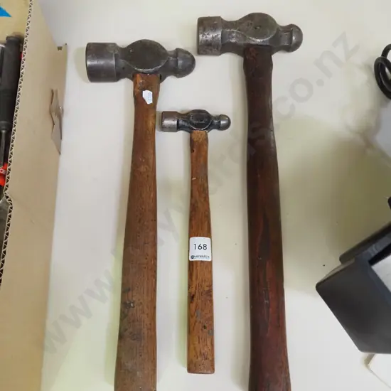 3x ball peen hammers