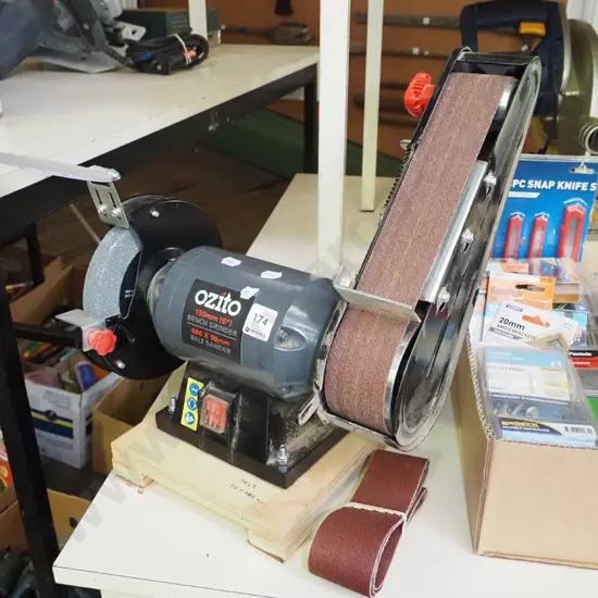 Ozito bench mounted grinder and belt sander, additional belts