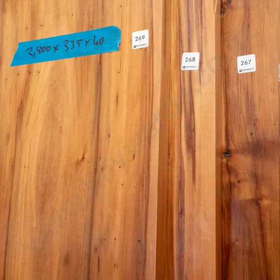 length of dressed rimu L-2800 W-335 D-40