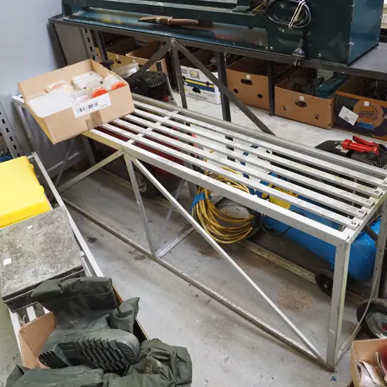 metal glasshouse plant stand