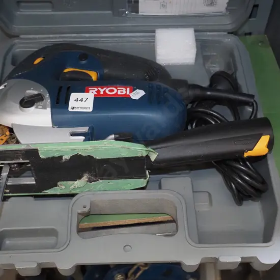 cased Ryobi jigsaw