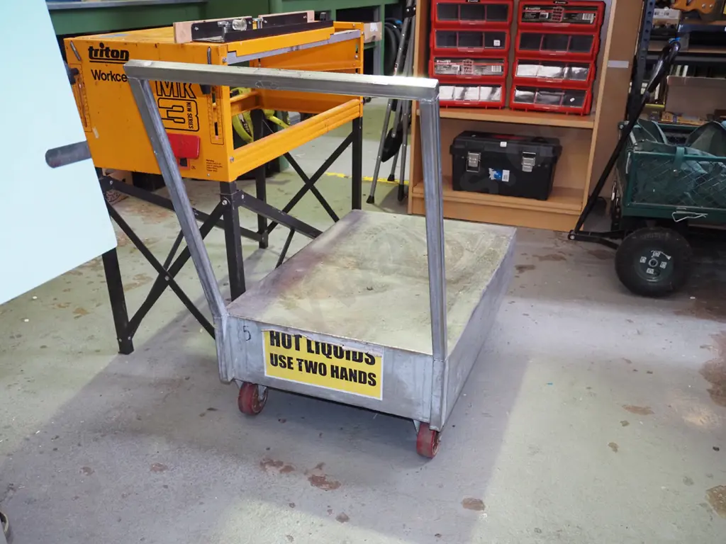 stainless steel trolley - ex Cadbury Image 1++