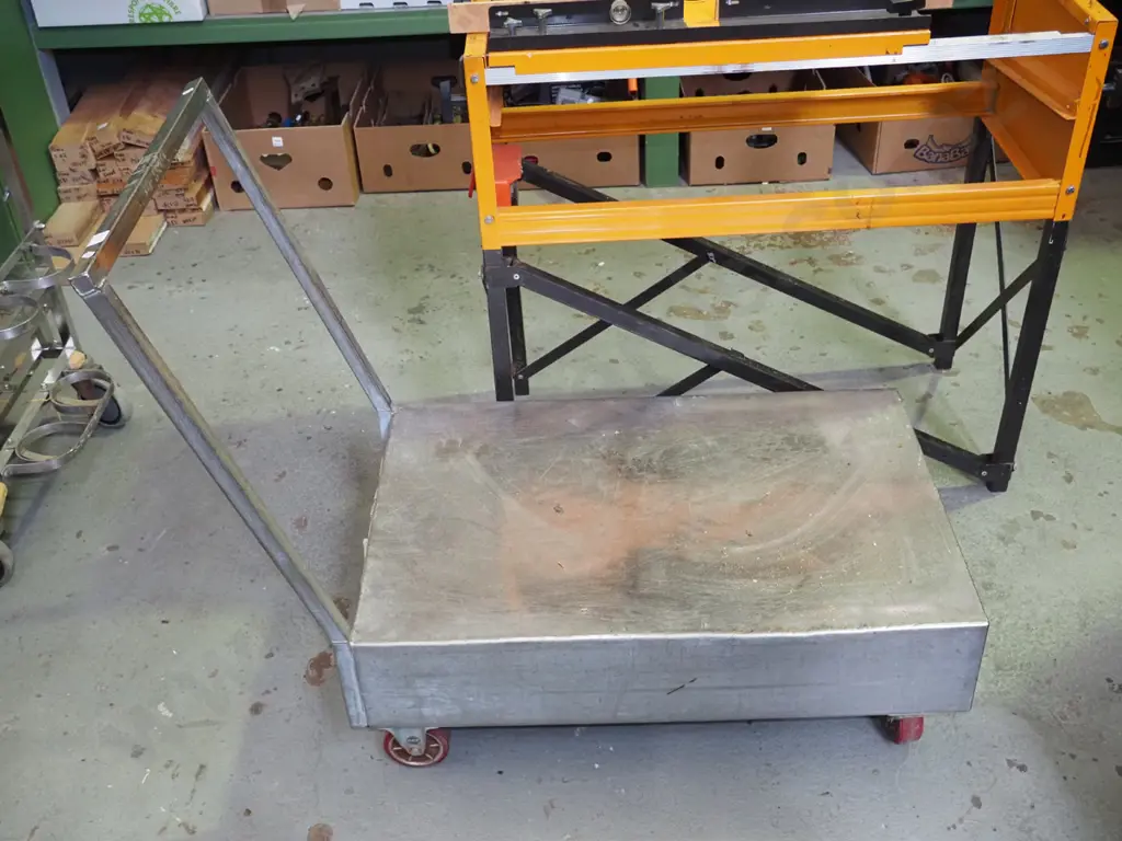 stainless steel trolley - ex Cadbury Image 1++