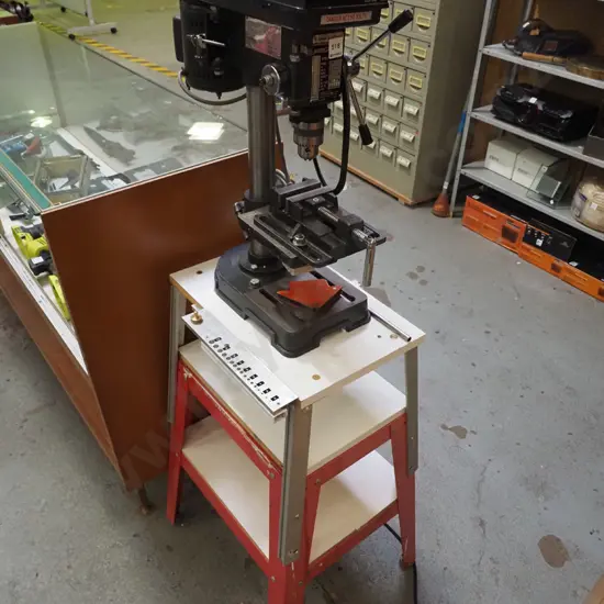 Medalist 5 speed drill press on stand with drill press vice