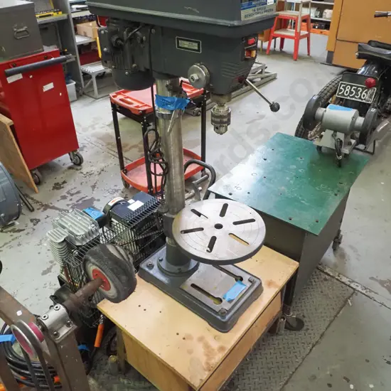 Ryobi industrial 16 speed drill press on homemade stand Drill press H-1010 