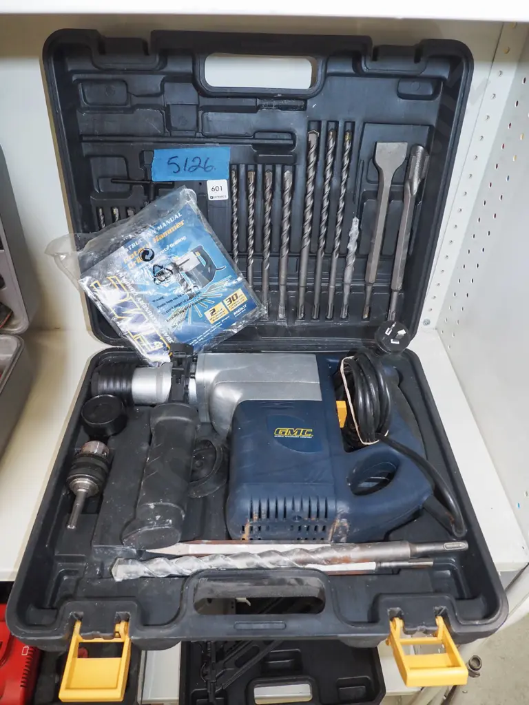 cased GMC rotary hammer drill Image 1++