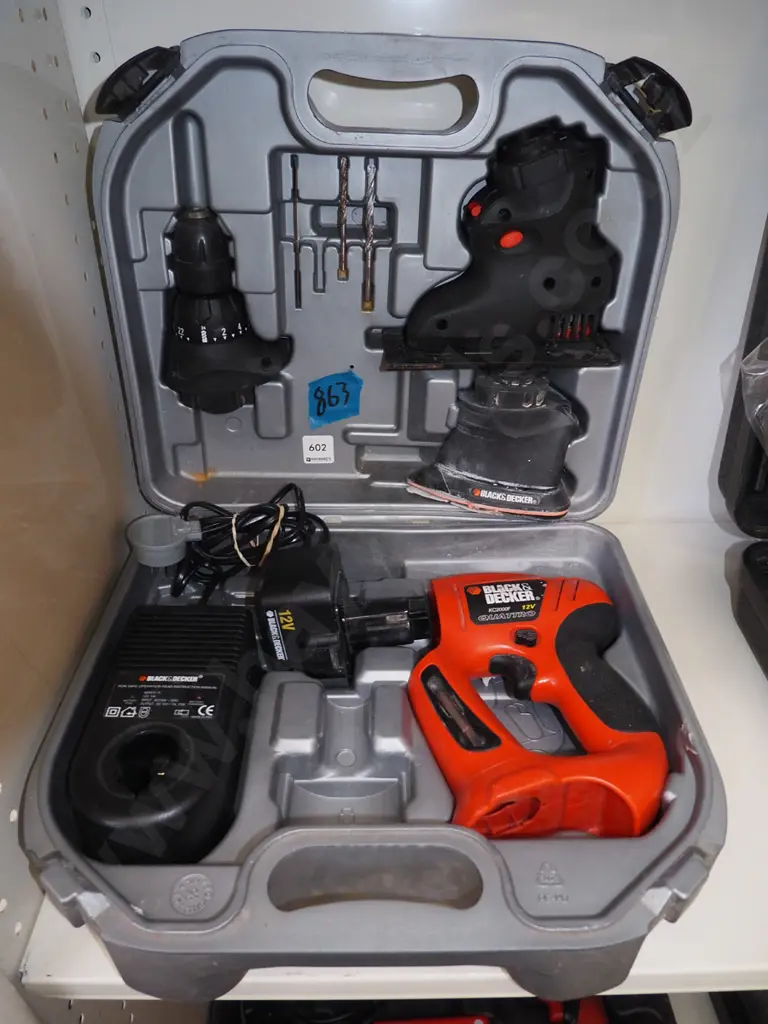 cased Black & Decker Quatro - sander, jigsaw, drill Image 1++