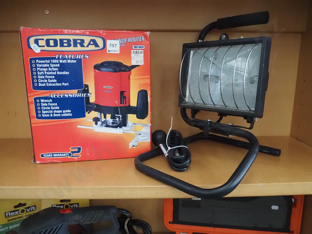 Cobra plunge router, halogen light Image 1++