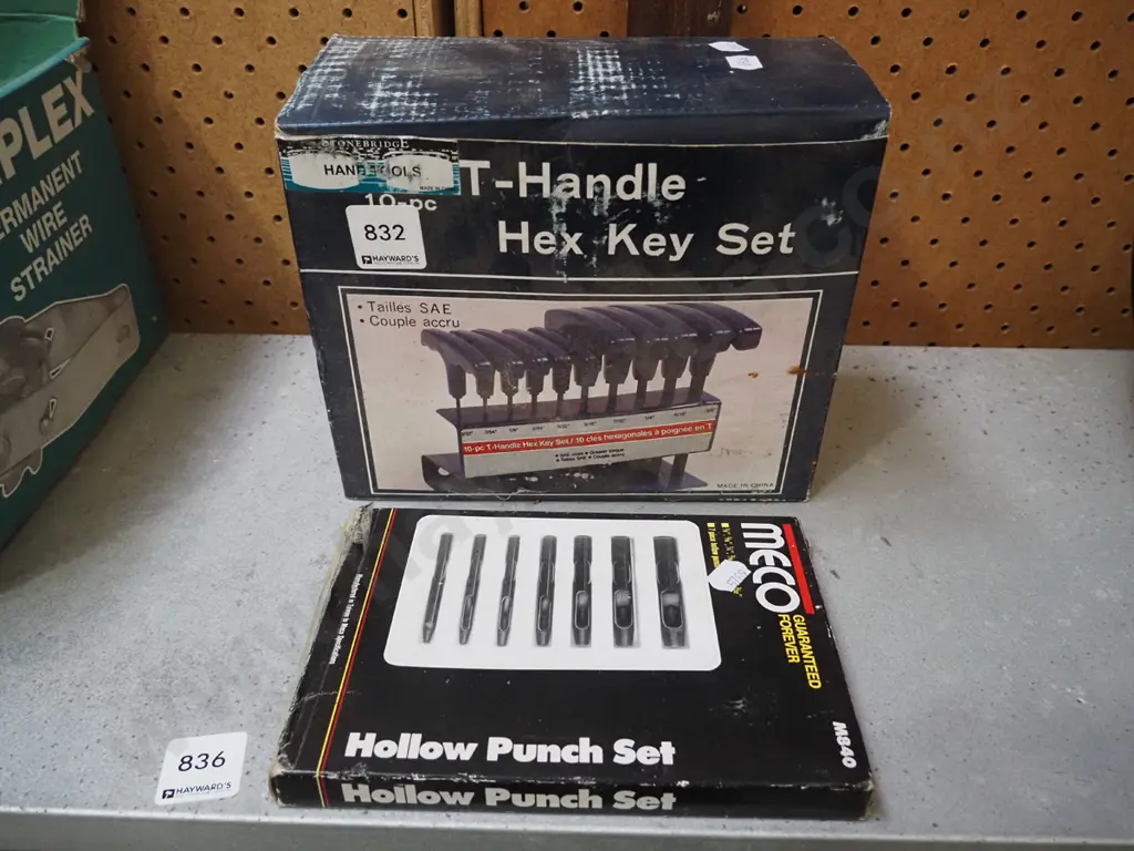 Hex key set, hollow punch set Image 1++