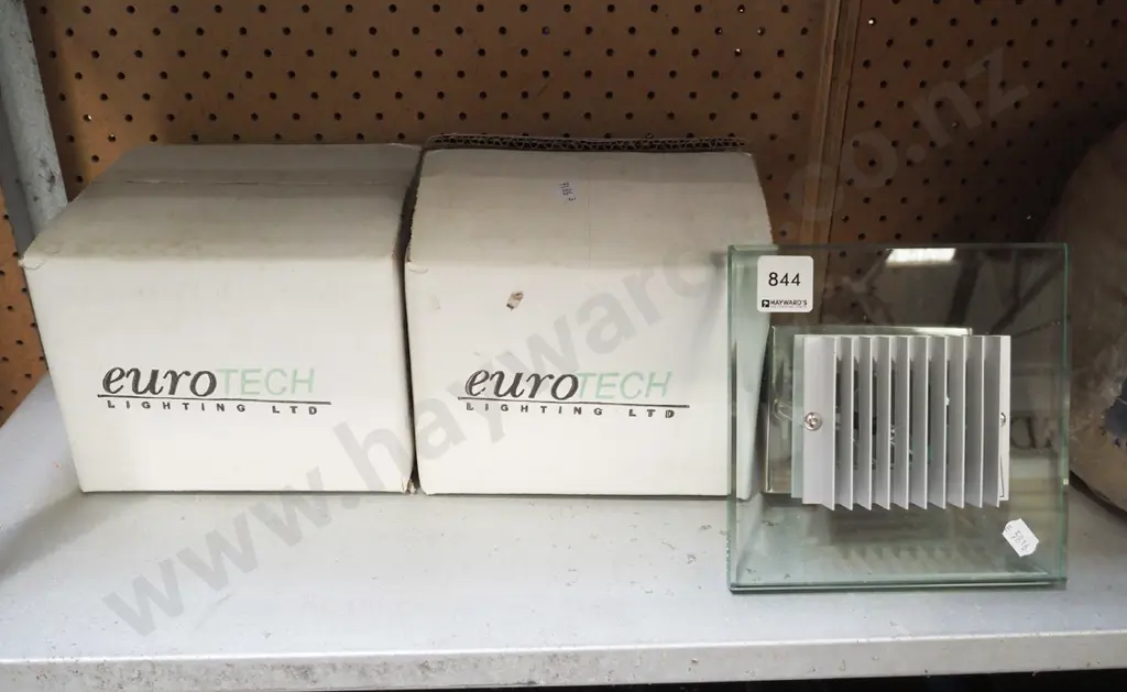 Eurotech brush steel and wall mounted lights Image 1++