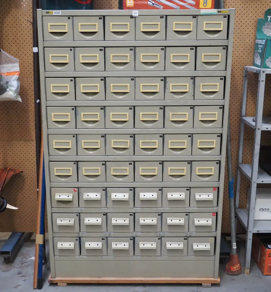54 drawer filing cabinet, with removable drawers H- 1430, W- 900, D-400 Image 1++