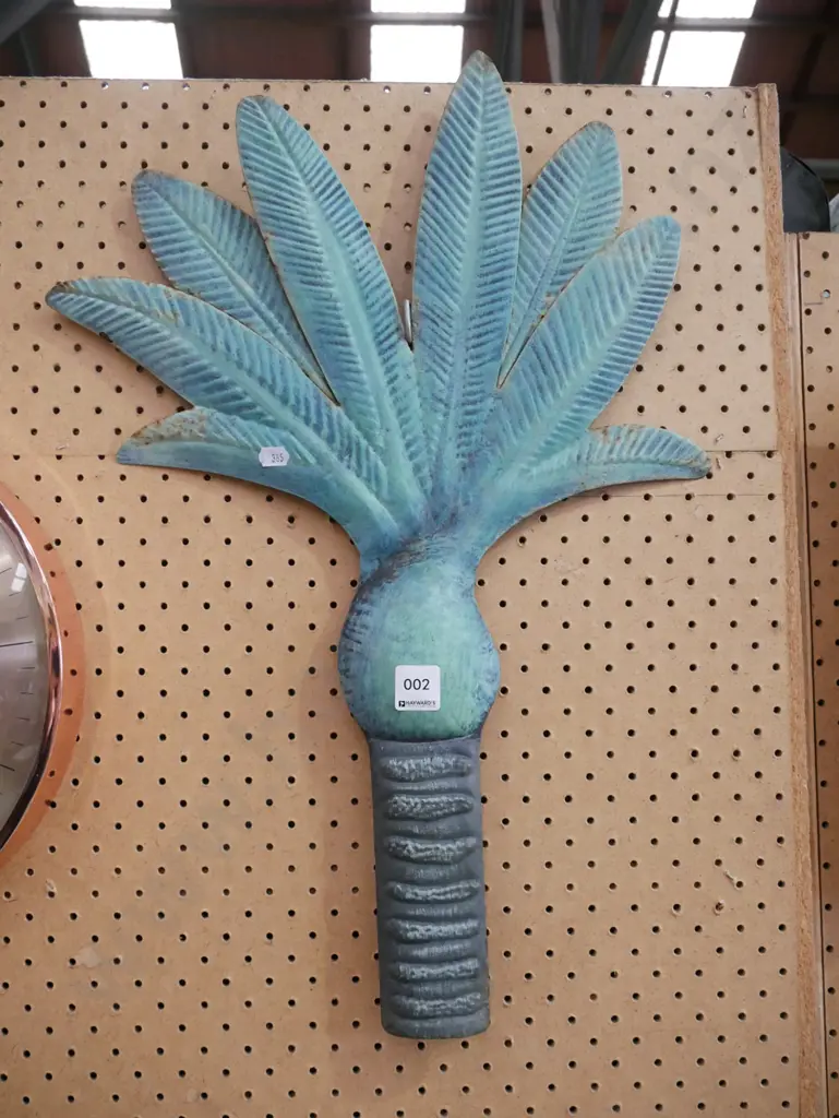 pressed tin wall art- nikau palm Image 1++