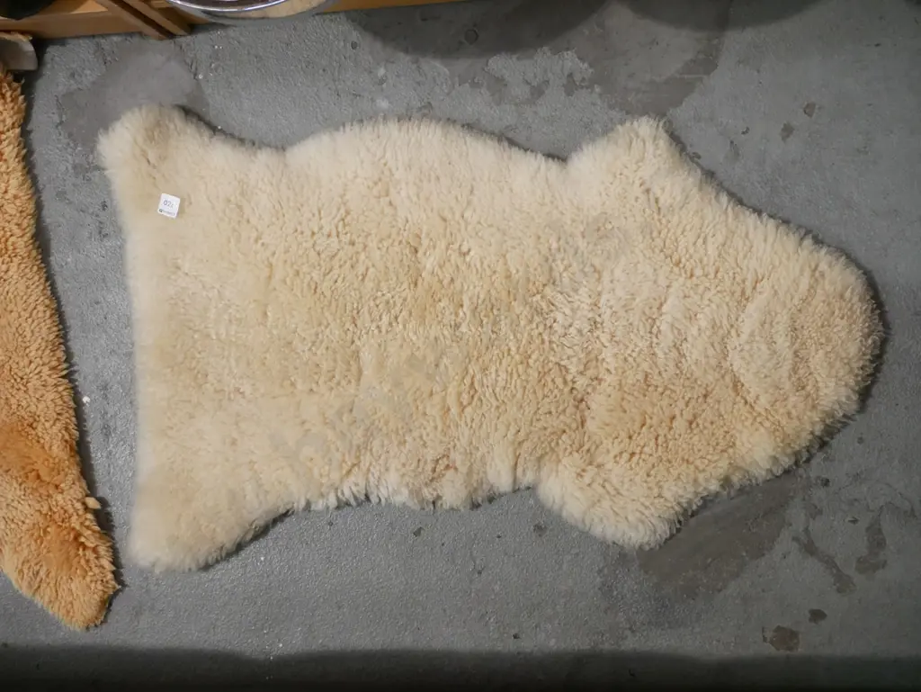 white sheepskin Image 1++