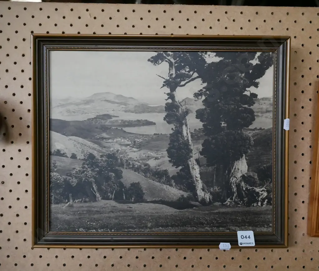 black and white photo print - Otago Harbour Image 1++