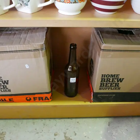 2x boxes of home brew beer bottles