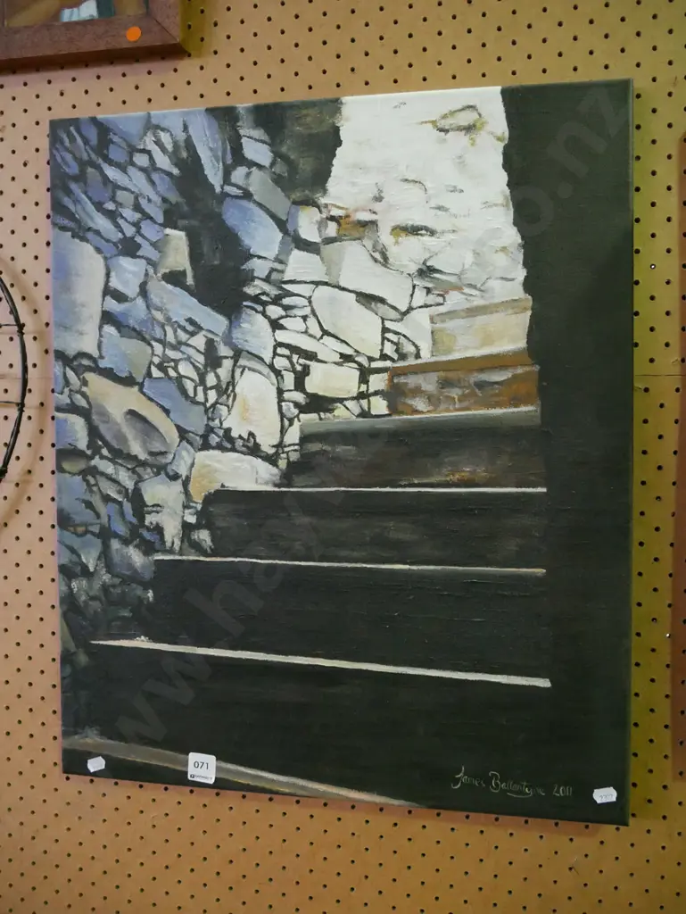 James Ballantyne - oil on boxed canvas - stairwell Image 1++