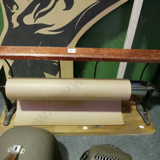 vintage paper roll dispenser and part roll of paper