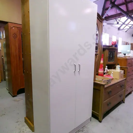 2x door laundry cupboard with adjustable internal shelves H-1800 W-800 D-420