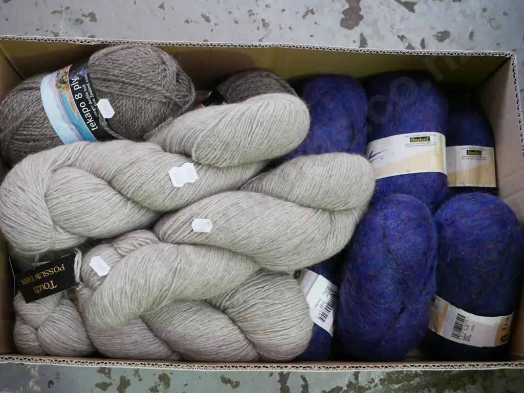 box of knitting yarn Image 1++