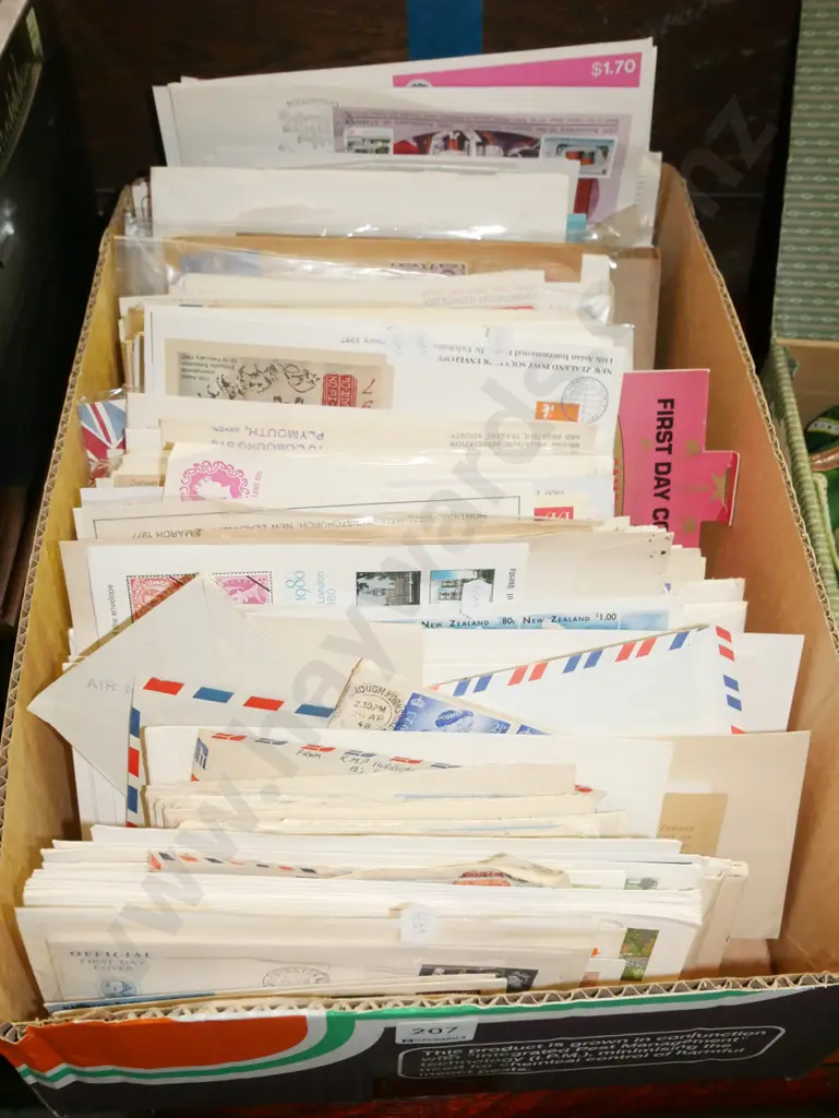box of first day covers Image 1++