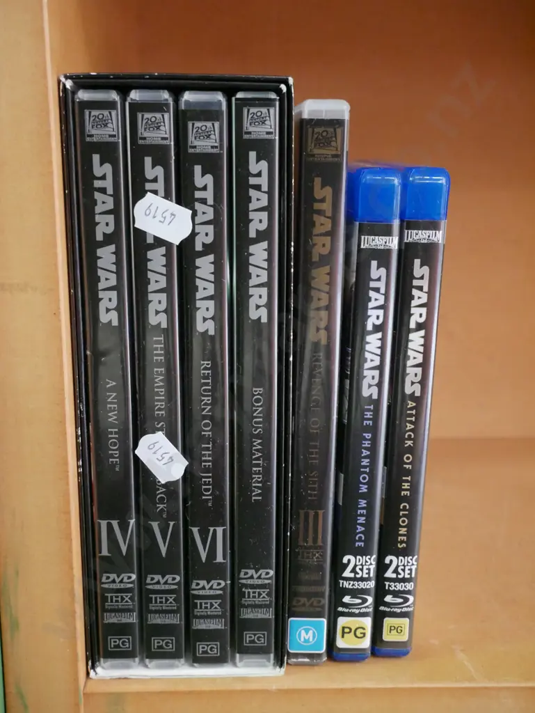 Star Wars blue ray DVDs Image 1++