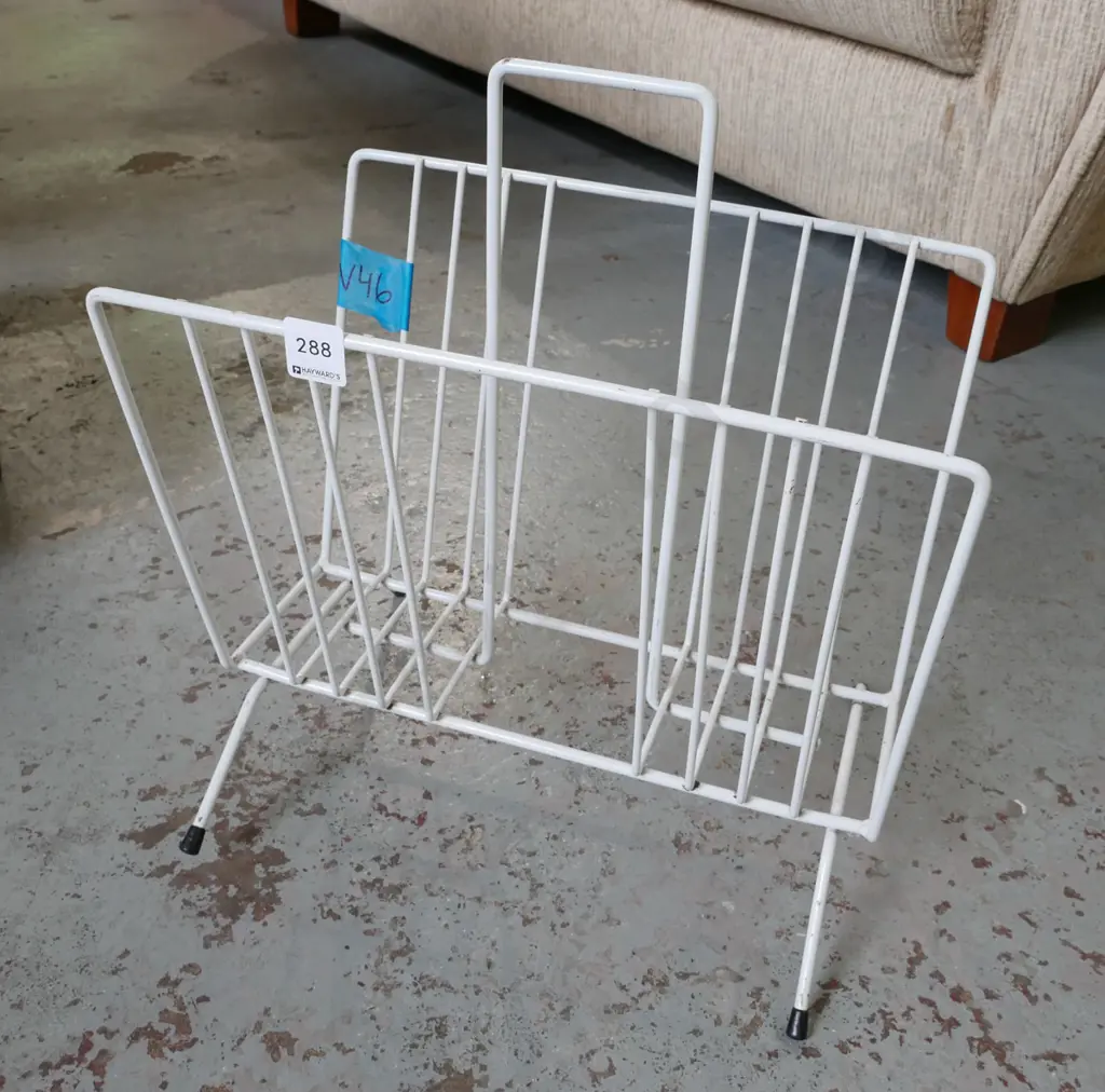 wrought metal retro magazine rack Image 1++