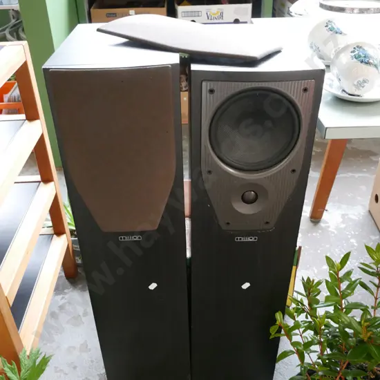 2x floor standing Mission speakers H-880