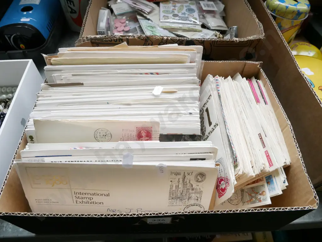 box; first day covers and other stamps Image 1++