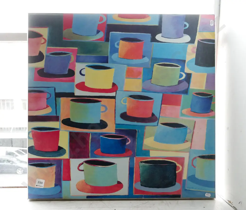 boxed print - coffee cups Image 1++