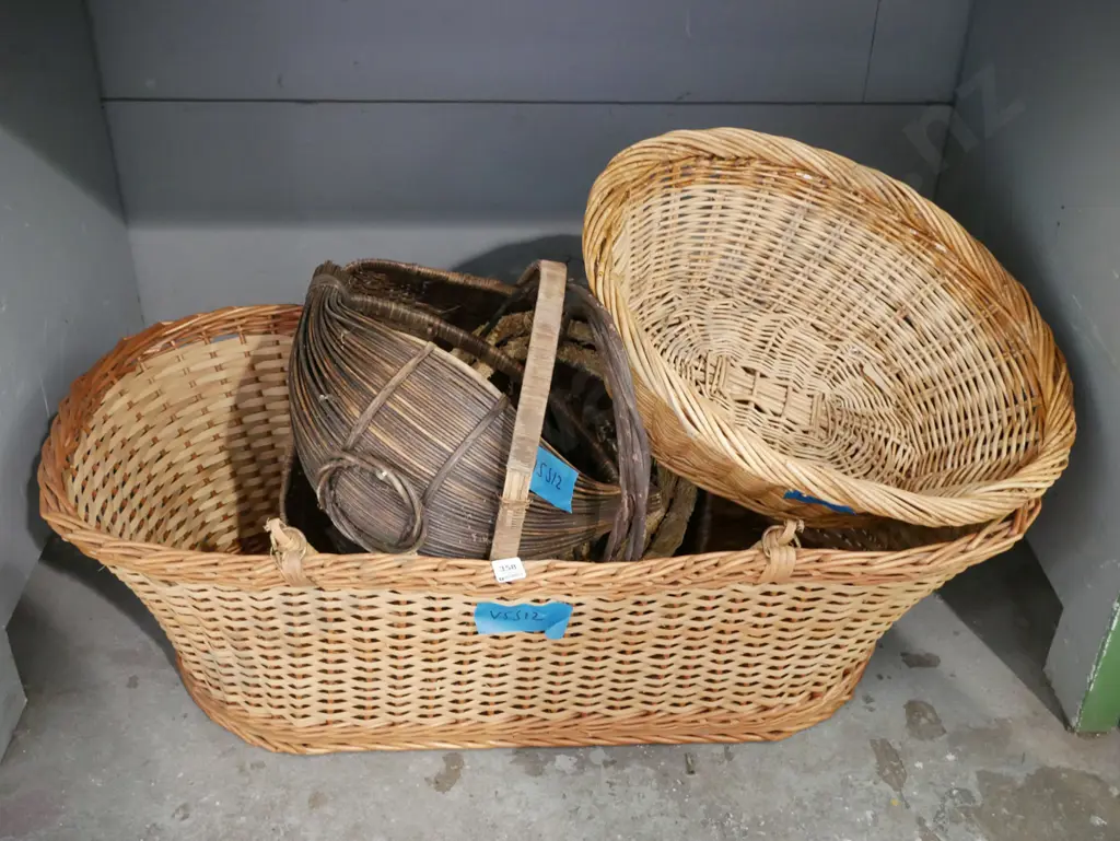 bay of numerous cane baskets Image 1++