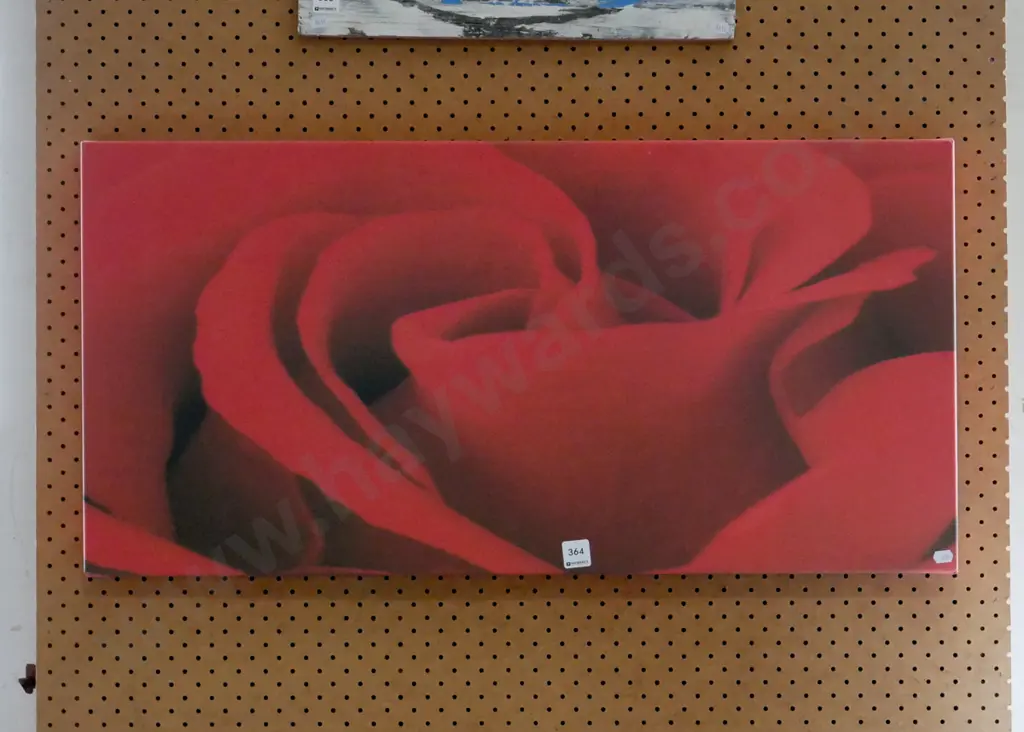 framed print on boxed canvas - rose Image 1++