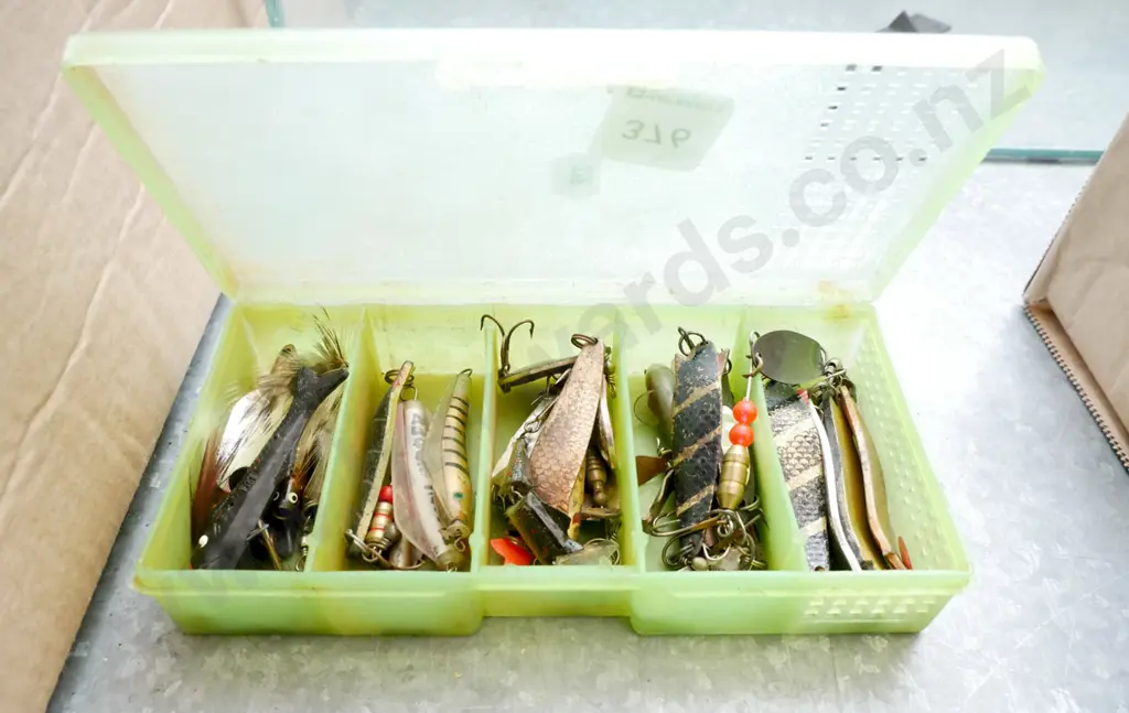 small container of fishing lures Image 1++