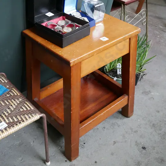 solid rimu stool