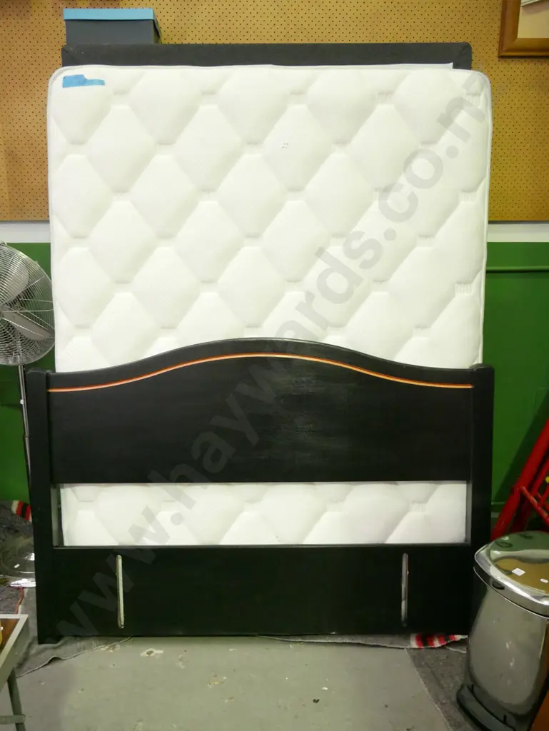 double bed base, mattress and headboard Image 1++