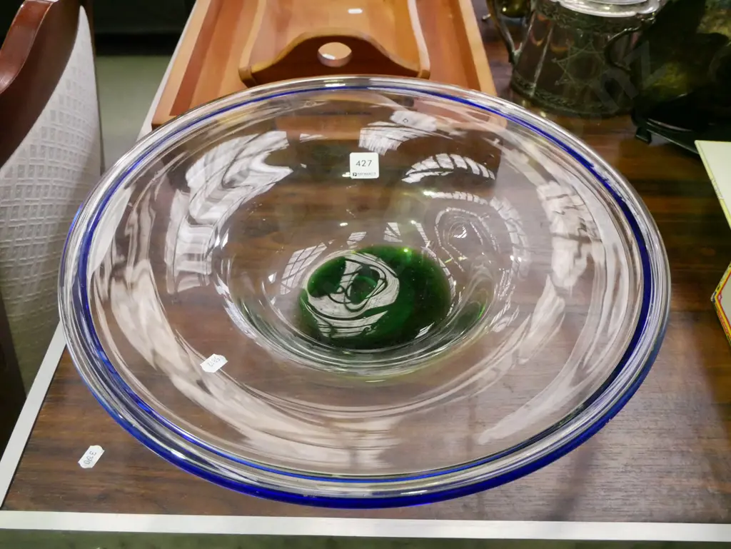 large glass fruit bowl Diam-430 Image 1++
