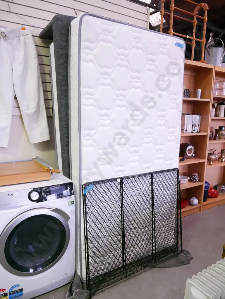 king single bed with pop up trundle and mattress Image 1++