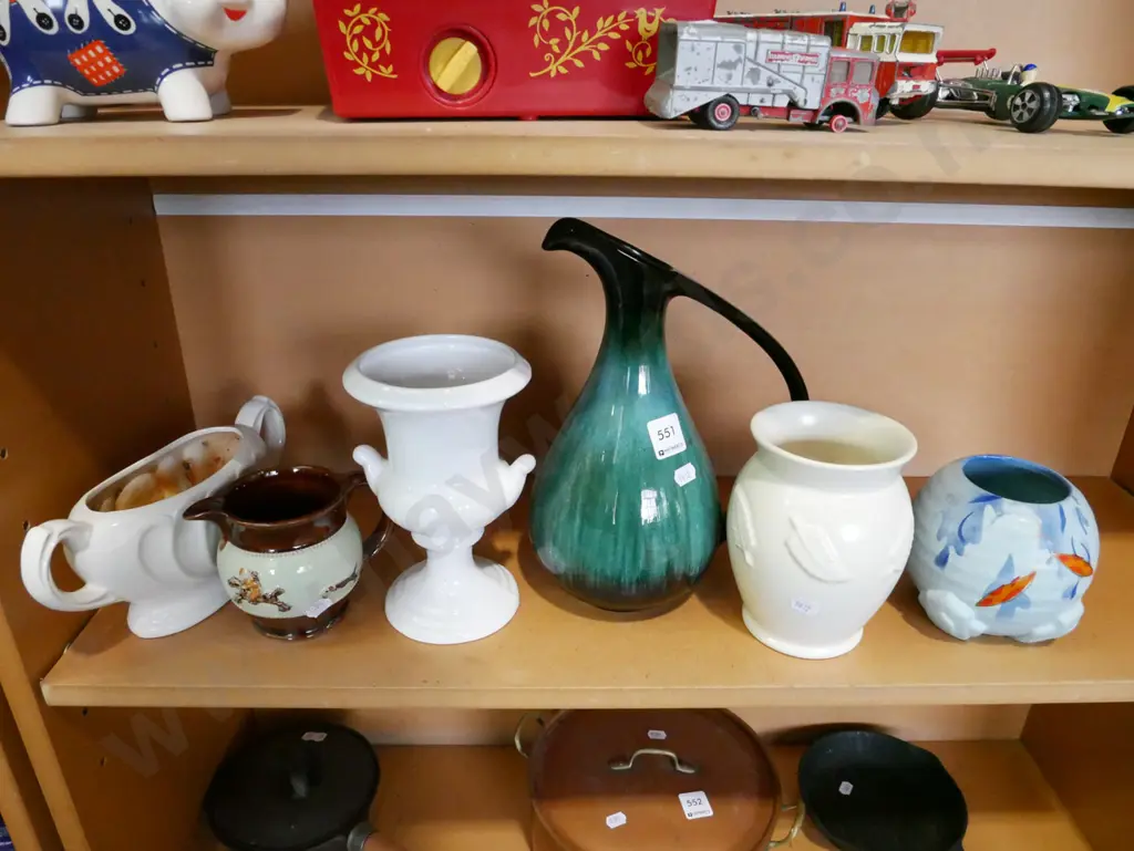 Blue Mountain ewer vase, vases, small Denby jug Image 1++